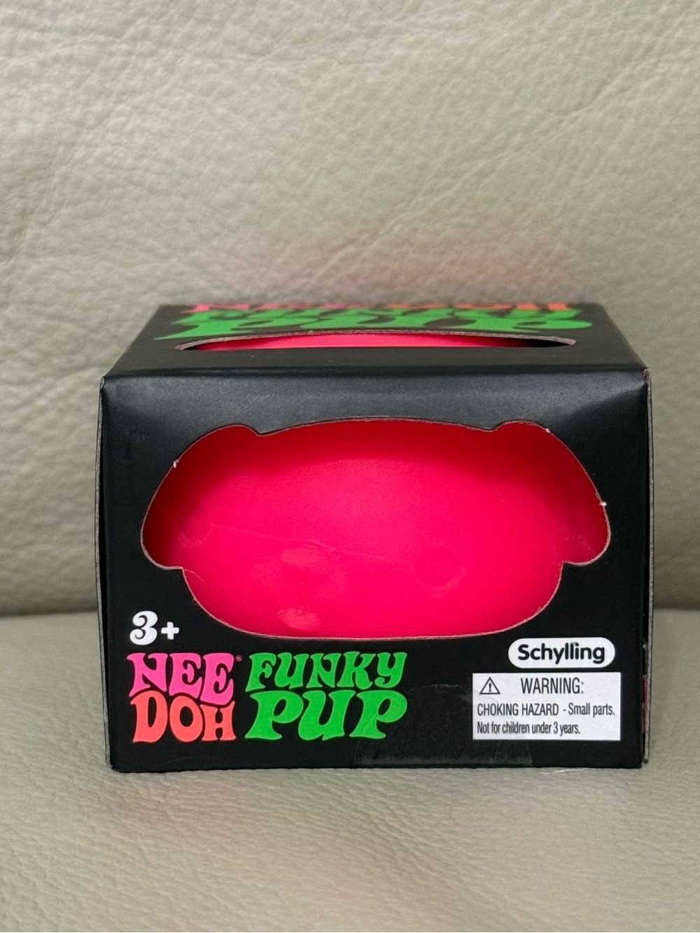 New NEEDOH Funky Pup Puppy DOG Nee Doh Stress Ball SQUISHY Fidget Toy PINK